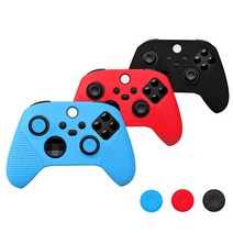 DOBE 엑스박스 ONE S X 시리즈 엘리트 무선 패드 실리콘 커버 케이스 그립감 향상, 1개, 레드