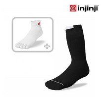 인진지 쿨맥스 스포츠 트레일러퍼포먼스 양말 + 발가락 양말, 블랙