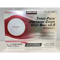 *NEW* 커클랜드 시그니춰 3피스 우레탄 커버 골프공 V2.0 퍼포먼스+ (24개) | | Kirkland Signature 3-piece Golf Ball 24 EA, 화이트