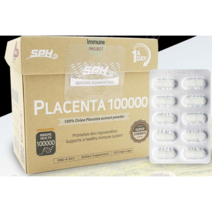 뉴질랜드 양태반 SPH 고농축 플라센타 100 000mg 120캡슐 4개월분 100%양태반, 1박스