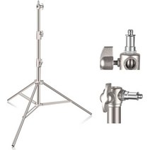EMART 9.2ft2.8m 스테인레스 스틸 라이트 스탠드 14