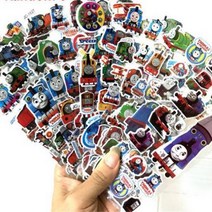 12 시트팩 3D 만화 기차 토마스 Scrapbooking 방수 버블 PVC DIY 스티커 완구 파티 스티커 소녀 소년 키즈, 1개, 09 9