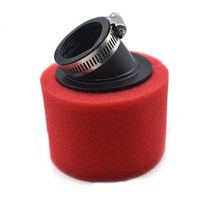 32mm 35mm 38mm 42mm 45mm 48mm 벤드 엘보우 넥 폼 에어 필터 스폰지 클리너 오토바이 스쿠터 먼지 구덩이 자전거 오토바이, 빨간색 48mm-s