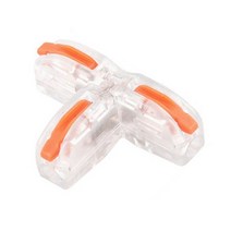 Universal Compact Push-in Conductor Terminal Block Quick Wire Insulated W Led Light, 02 Orange