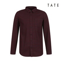 테이트 TATE 남성 코튼 체크 레귤러 셔츠(KA9W0-MRC030-252)