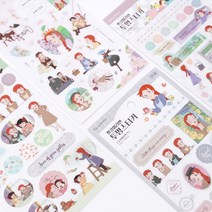 빨강머리앤 투명스티커 ver.2, D.앤 투명스티커ver.2-앤의아침