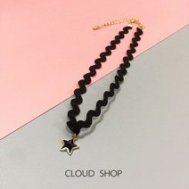 목걸이 (창고정리 수리)수공예 웨이브 오각별 초크 여아 벨트 자녀