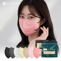 재구매율1위 국산 kf94 슬림핏 새부리형 컬러 마스크 25매, kf94 유어핏 소형_연베이지 25매