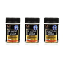 호주뉴질랜드 고헬시 고 레시틴 1500mg 120캡슐 3개 GO Healthy Lecithin 120 Softgel Caps