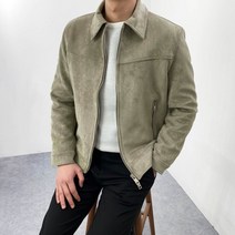 엠클로 남자 스웨이드 블루종 투웨이 지퍼 집업 자켓 3컬러 (겨울버전/3온스안감추가)