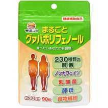 일본직구 윌 에스 홀구아바 폴리페놀 효소 효모 (90정), 1개, 상세참조