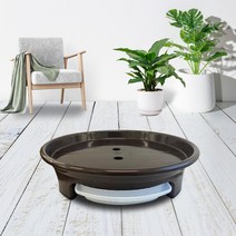 화분월드 고정식 화분 받침대 모던베이직, 다크 브라운