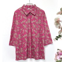 국민할매 할머니옷 엄마옷 여름 썸로즈 7부 카라 티셔츠[DAS_SK10] 어르신옷 요양원옷