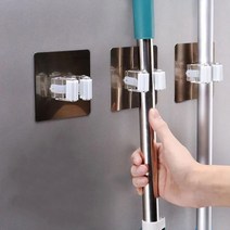 부착 빗자루 마대자루 밀대 봉걸이 청소도구 정리행거, 빗자루 마대걸이 후크