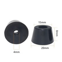 부자재 가구 침대 의자 10Pc 검은 고무 피트 비-슬립 가구 발 테이블 다리 캐비닛 하단 패드 자 절단 악기, 07 08