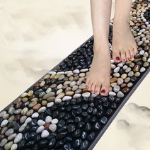 가정용 발바닥 지압판 옥돌 발지압판 발 지압 매트, 50 * 200 검정색, 선택개