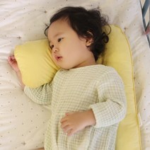 신생아 이쁜 두상 골고루 재우는 베개 짱구베개 높이조절 솜베개, 핑크