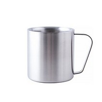 에이동1004호 심플 이중스텐컵 400ml, 실버, 10개