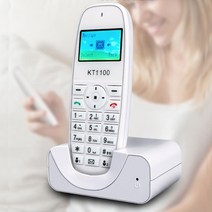 무선 전화 gsm sim 카드 고정 전화 노인 흰색 유선 전화 고정 무선 전화 홈 오피스 하우스, 하얀