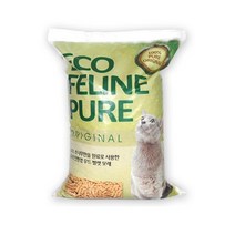 에코 펠라인 퓨어 9.08kg (우드 펠렛 모래) 용품 우드펠렛 고양이 반려동물 흡수형 모래
