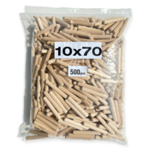 목다보 목심 나무못 10mm 10x70, 500개