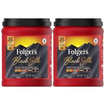 Folgers 폴저스 블랙 실크 다크 로스트 그라운드 커피 292g, 1개