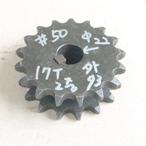 049 체인기어 스프라켓 50번 17T 축경22 2중 외경93