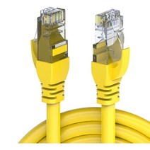 Hiliboom CAT5e 슈퍼 5 비차폐 네트워크 케이블 순수 구리 컴퓨터 홈 고속 네트워크 점퍼 라우터 케이블 트위스트 페어 8 코어 네트워크 케이블 혼합 색상, 옐로우, 30m