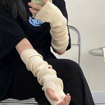 [드레스날다] [1 1] 사계절필수템 레이어드 니트 골지 핸드워머