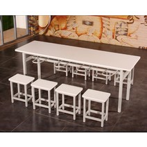 수학 영어 미술 학원 교습소 공부방 책상 테이블 중학생 방 복층 오피스텔 꾸미기, 8인  200*60 보강