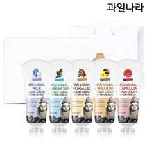 과일나라 제주 자연의 핸드크림 5종 선물세트+쇼핑백, 단일상품/단일상품