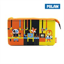MILAN 밀란 언더그라운드 5포켓 필통 블루 파우치형, 1개