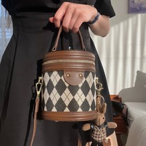 메고(MEGO) 토트백 여자 명품가방 핸드백 체크래빗