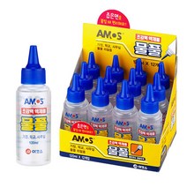 아모스 20 초강력 액체 물풀 120ml (12개입), 단품