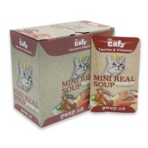 냥이 보양식 촉촉한 연어 치킨 스프 파우치 5개 캣간식