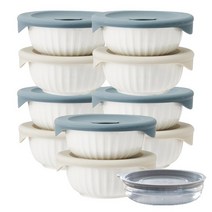 락앤락 바로한끼 도자기 밥용기, 10세트, 몸체 250ml + 뚜껑