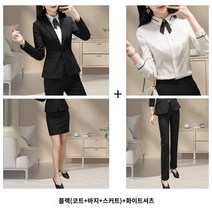 여성 정장 세트 투피스 자켓 바지 오피스룩 슈트 별빛스토어 하이 엔드 프로 슈트 세트 여성 가을과 겨울 패션 기질 회장 작업 의류 여성복 인터뷰 3- 피스 슈트