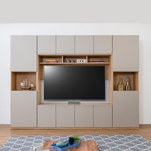 동서가구 모스코 2740 월플렉스 거실장 DF917620, 그레이