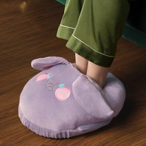 usb발난로 발보온 발열 패드 채양 캐릭터 뽀글이 발난방 usb 침대 신기 잠자기 사무실 겨울 여, 07 코끼리★벨벳【usb卡通발찌】탈부착 가능