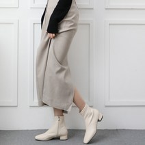 이즈클래식 가죽 스웨이드 앵글부츠 삭스부츠 3cm