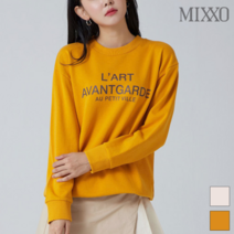 미쏘 미쏘 오버핏 레터링 스웻셔츠_MIWLW9949A
