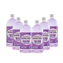 발수코팅 에탄올 워셔액 프리미엄 친환경사계절 2L 6개, 발수코팅 에탄올 워셔액 프리미