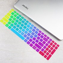 키보드 스킨 루프 포인트 키캡 커버 키스킨 Dell inspiron 17 5000 37, 무지개