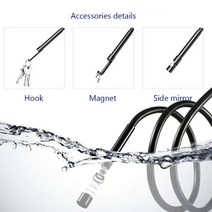 어군 탐지기 안드로이드 내시경용 비디오 검사 카메라 렌즈 HD IP67 어군 탐지기 코드 튜브 Mirco USB C, 04 5M