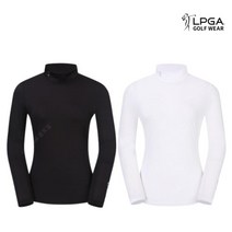 LPGA 여성 골프웨어 이너 반목 티셔츠 썬블락 L215TL591P