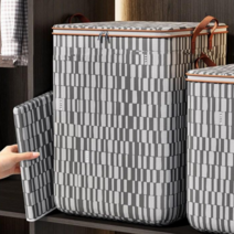 소확품 대용량 빅 수납백 2size 중형 대형 깔끔한 리빙박스 방수 정리함 이불정리, 중형2개(100L)