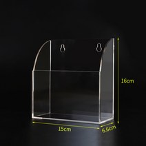 TV 에어컨 리모컨 수납함 가정용 침대 머리맡 휴대폰 충전 벽걸이 아크릴 벽걸이 선반, 와이드 수납함