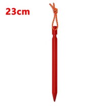 티피텐트4개/몫 23cm 텐트 못 Ultralight 알루미늄 합금 정원 말뚝 세 가장자리 그라운드 네일 야외 캠핑, 03 4pcs Red