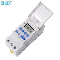 프로그래밍 디지털 타이머 릴레이 AC 220V 12V 24V THC15A Din 레일 마운트 분배 박스 스위치 제어, DC 24V