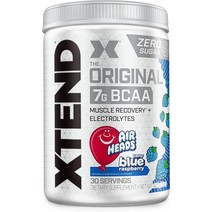 [Xtend] 엑스텐드 오리지널 BCAA 제로슈가 에어헤드 30 서빙, 블루라즈 ( 30서빙 ), 1개, 423g